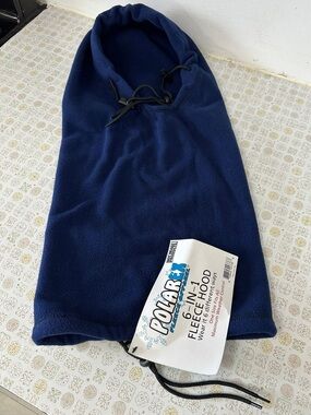 Men’s Navy Fleece Face Mask Hood